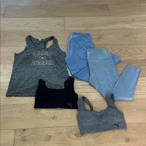 Sports bundle set- leggings bras and tank top